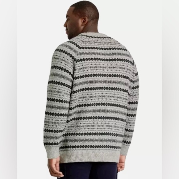 Goodfellow & Co. Men's Standard Fit Jacquard Sweater, Gravel Gray - Size Large - Picture 2 of 10